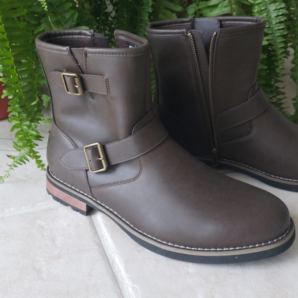 St. John's Bay Other - Brown Boots with Zipper & Buckle